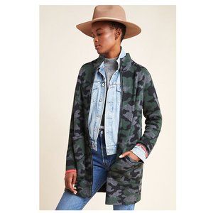 Anthropologie Field Flower camo wool sweater